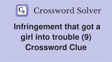 infringement crossword clue|More.